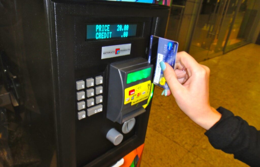 Vending Machines Charge Extra For Credit Cards